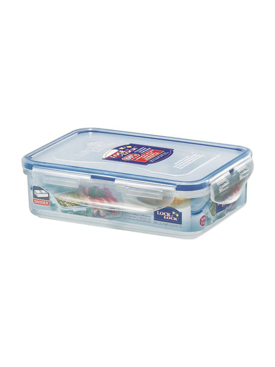 Rectangular Short Food Container 550Ml W/Divider