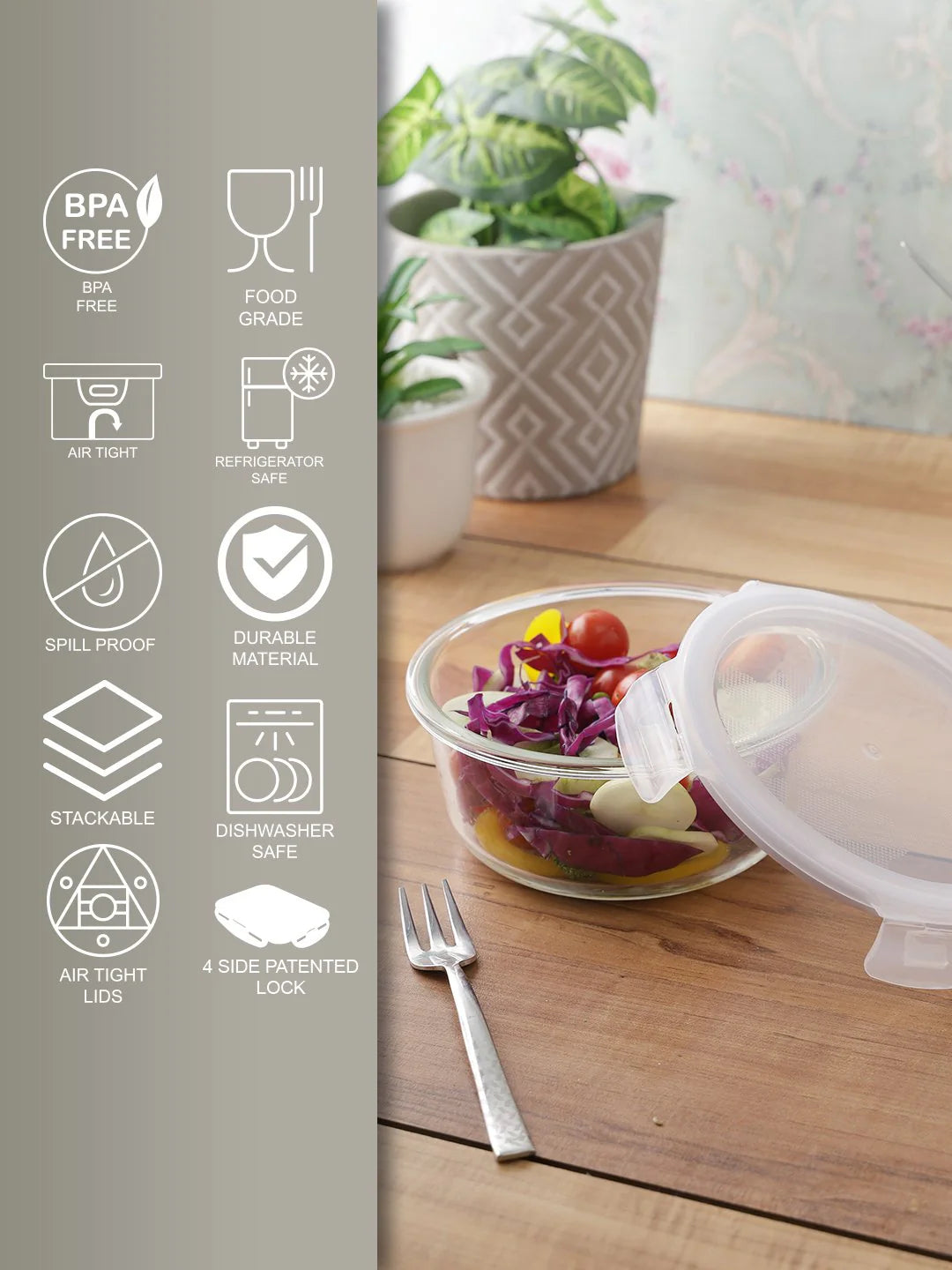 Boroseal Ii Heat Resistant Glass Round 650 Ml