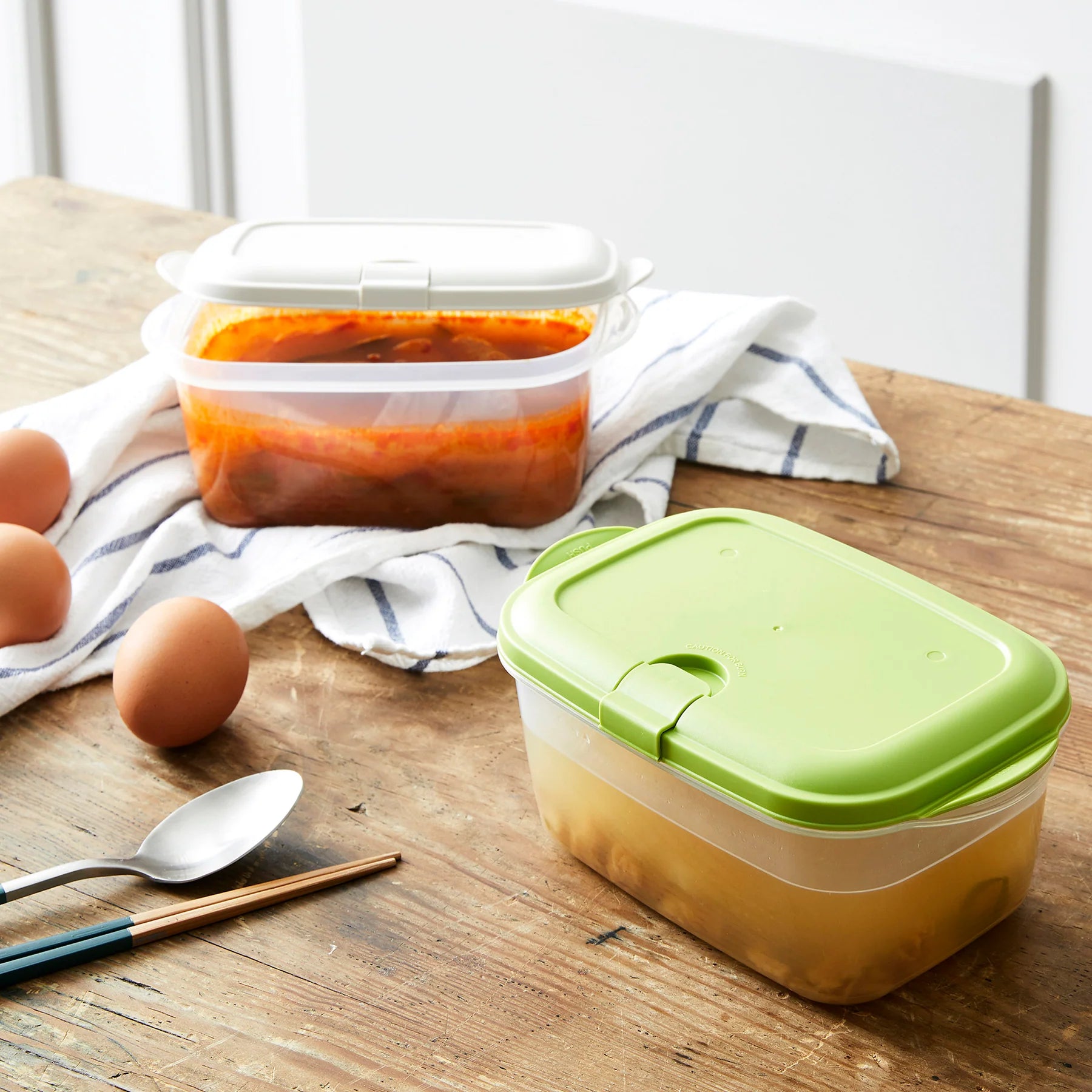 Easy Toc Container 1.1L*2P Set White