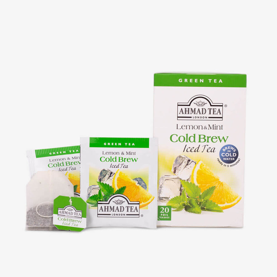 Lemon & Mint Cold Brew Iced Green Tea - Teabags