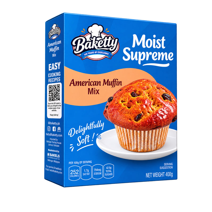 Baketty American Muffin Mix 400G