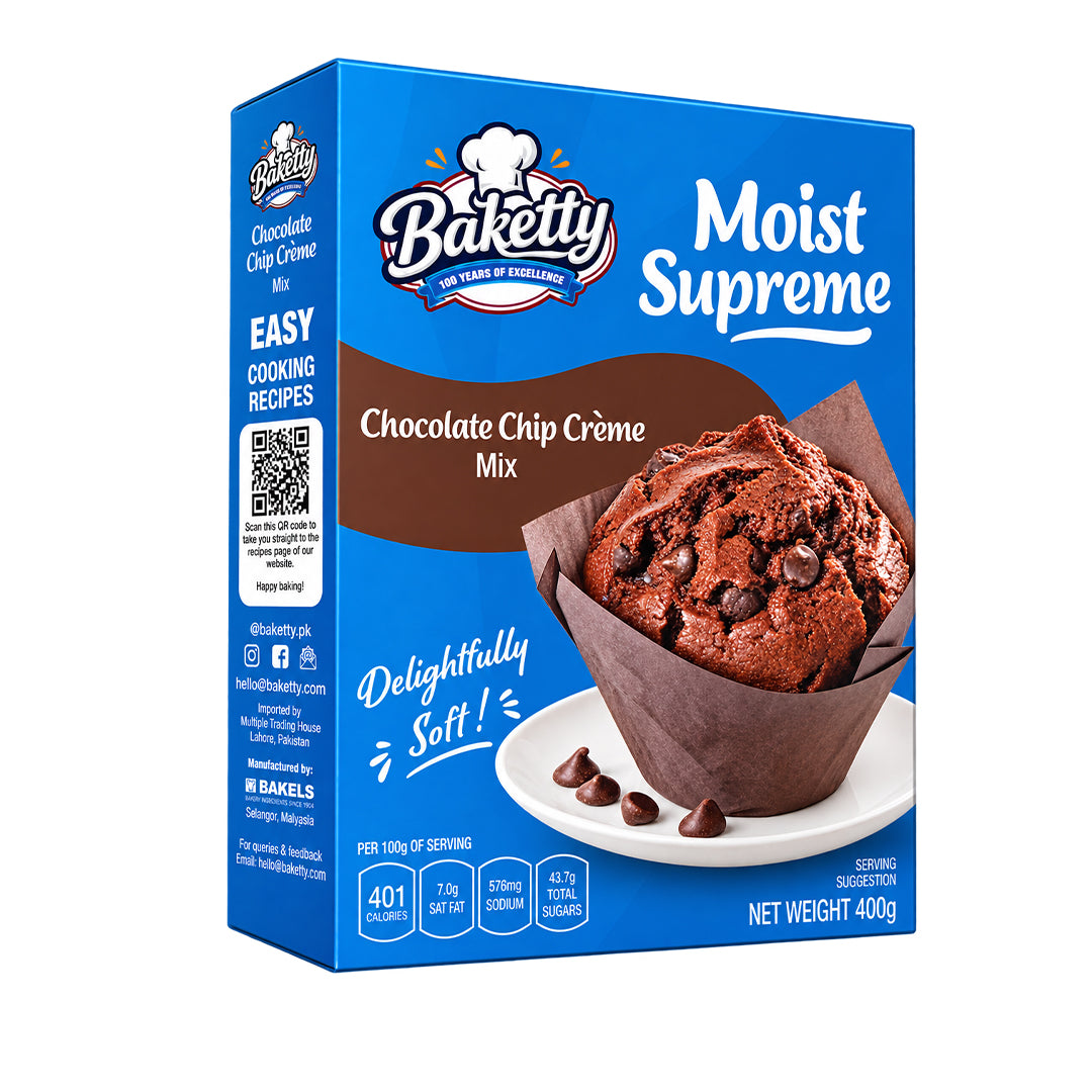 Baketty Choc Chip Creme Cake Mix 400G