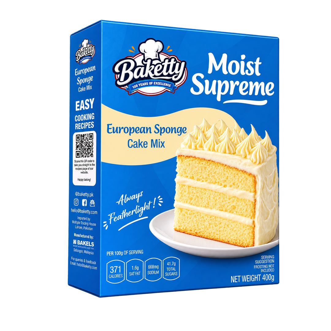 Baketty European Sponge Cake Mix 400G